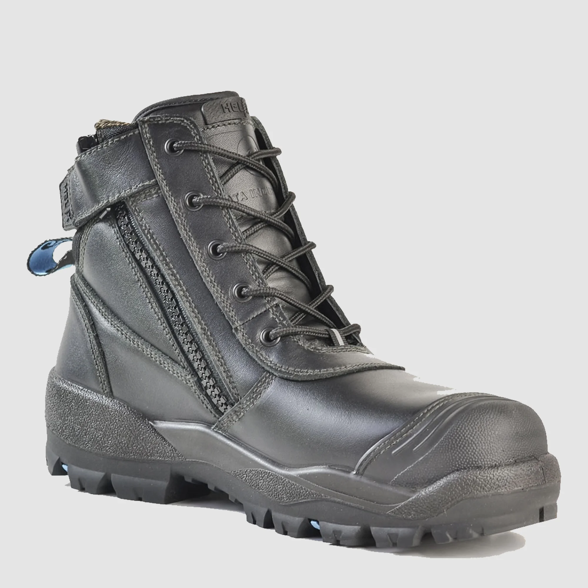 Bata Horizon Ultra Black Lace Up Zip-Sided Safety Boot 6 804-60008 Horizon Ultra Black - Toe