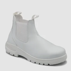 John Bull Bianco 4191 White Elastic Sided Safety Boot