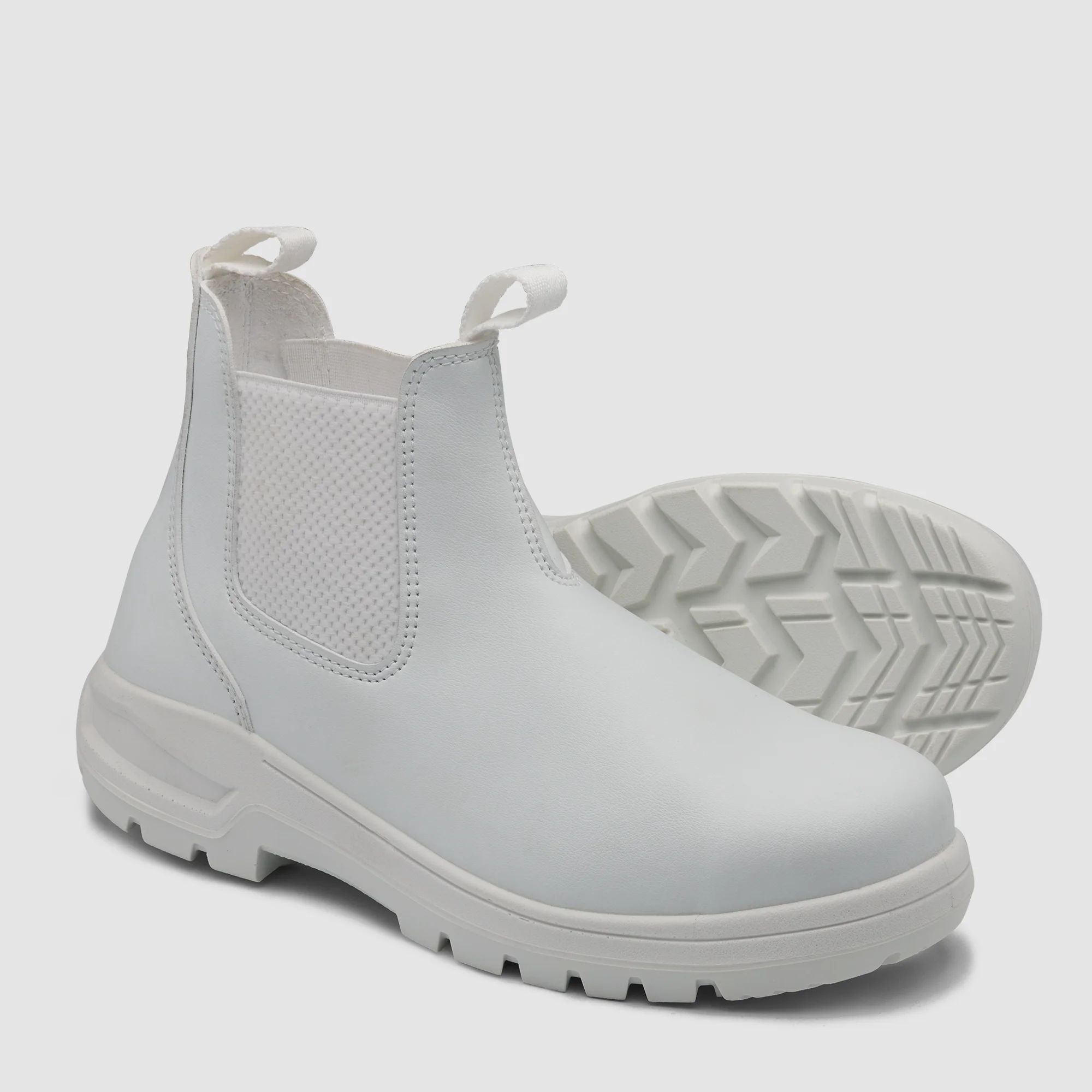 John Bull Bianco 4191 White Microfibre Elastic Sided Safety Boot 8 John Bull Bianco 4191 White Elastic Sided Safety Boot