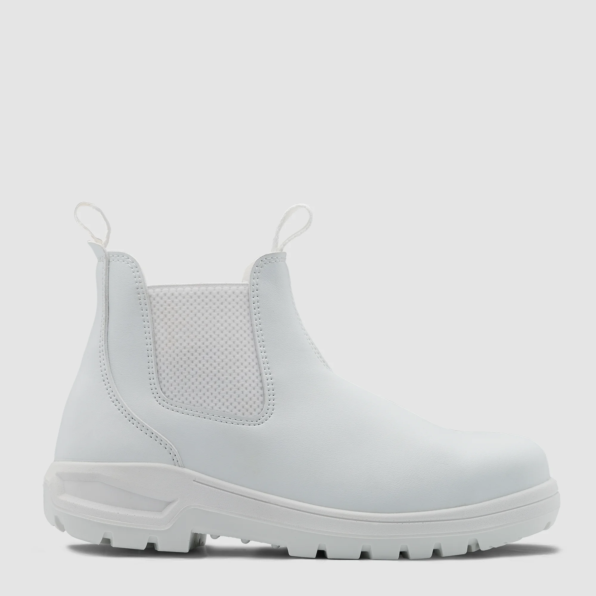 John Bull Bianco 4191 White Microfibre Elastic Sided Safety Boot 9 John Bull Bianco 4191 White Elastic Sided Safety Boot